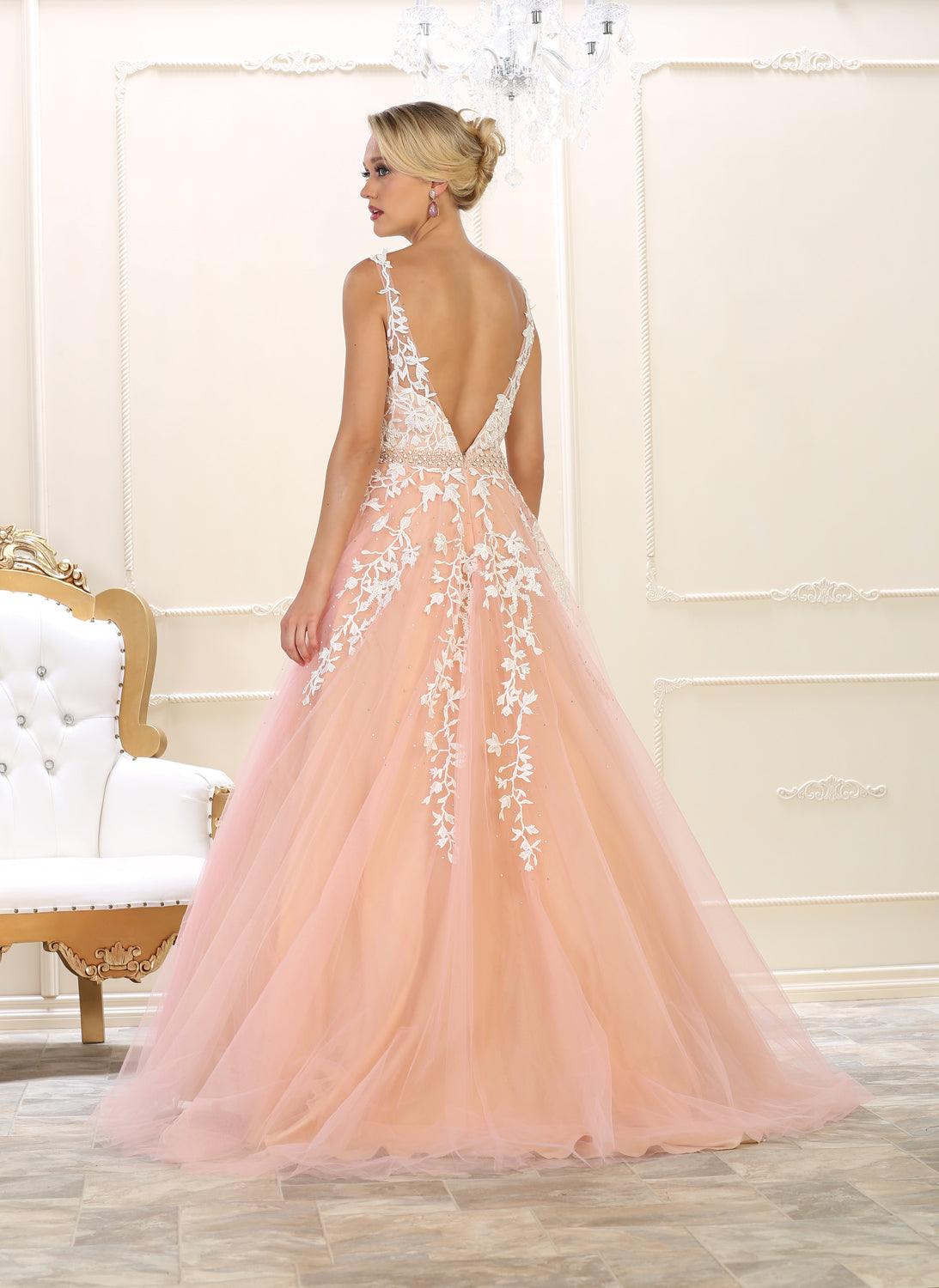 Long Prom Dress Formal Couture Ball Gown - The Dress Outlet May Queen