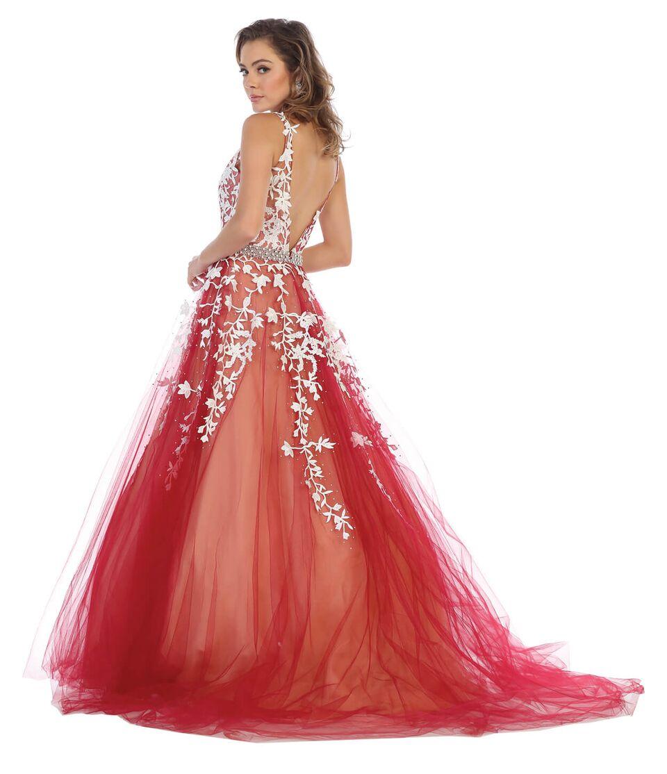 Long Prom Dress Formal Couture Ball Gown - The Dress Outlet May Queen