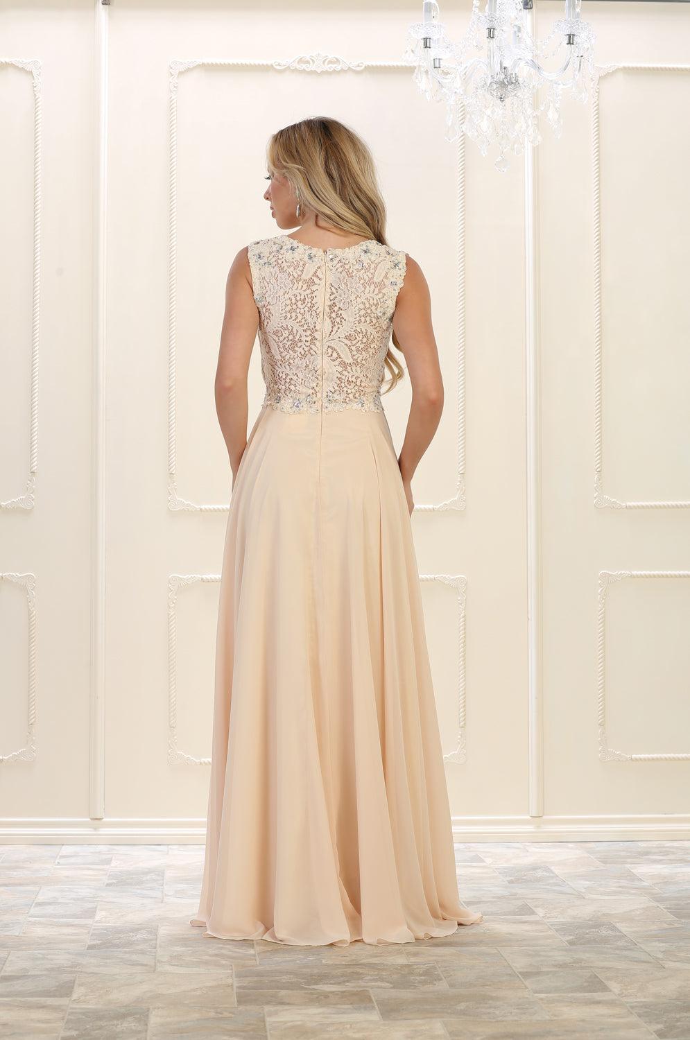 Long Prom Dress Formal Evening Gown - The Dress Outlet May Queen
