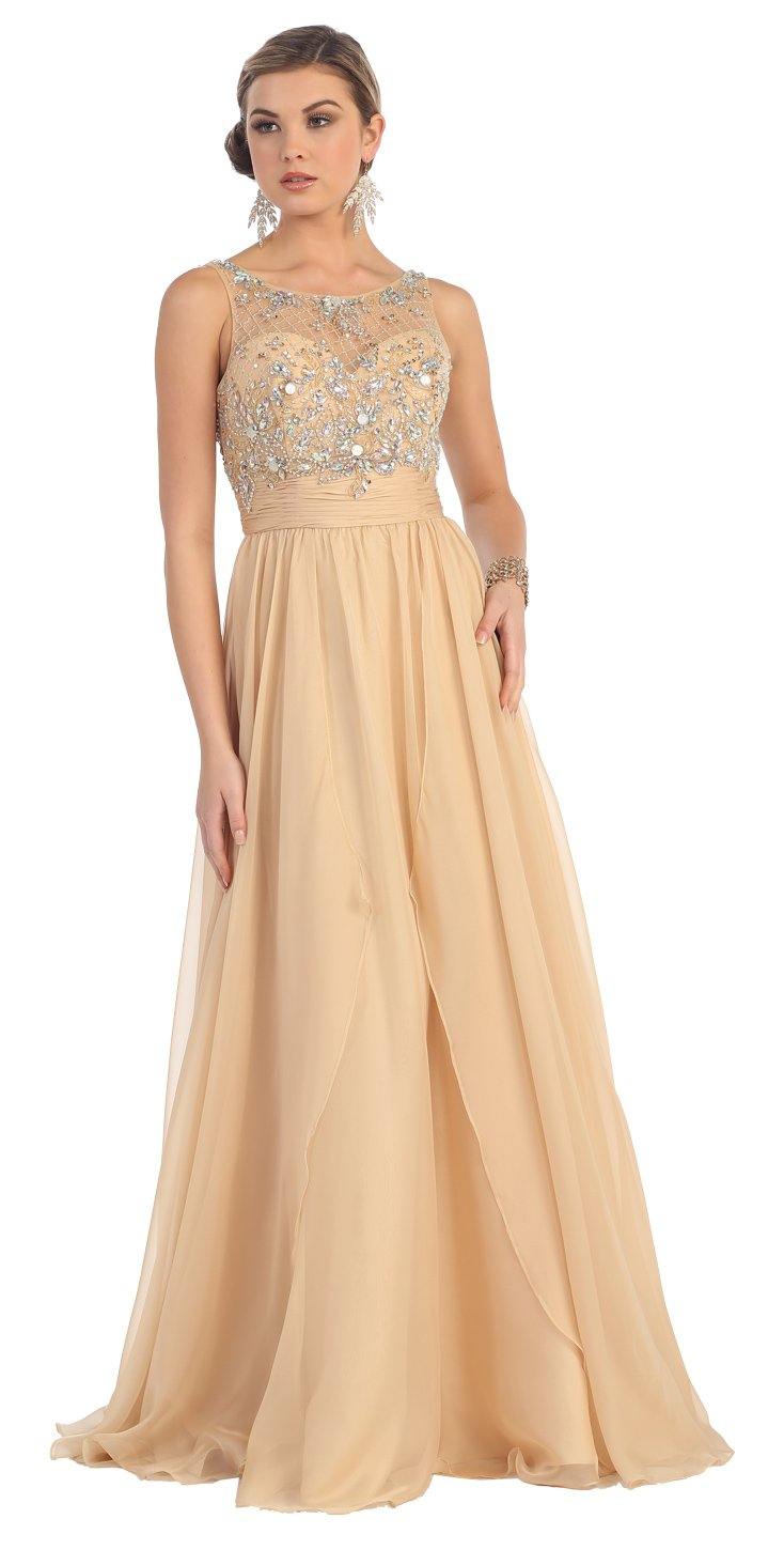 Long Prom Dress Formal Evening Gown - The Dress Outlet May Queen
