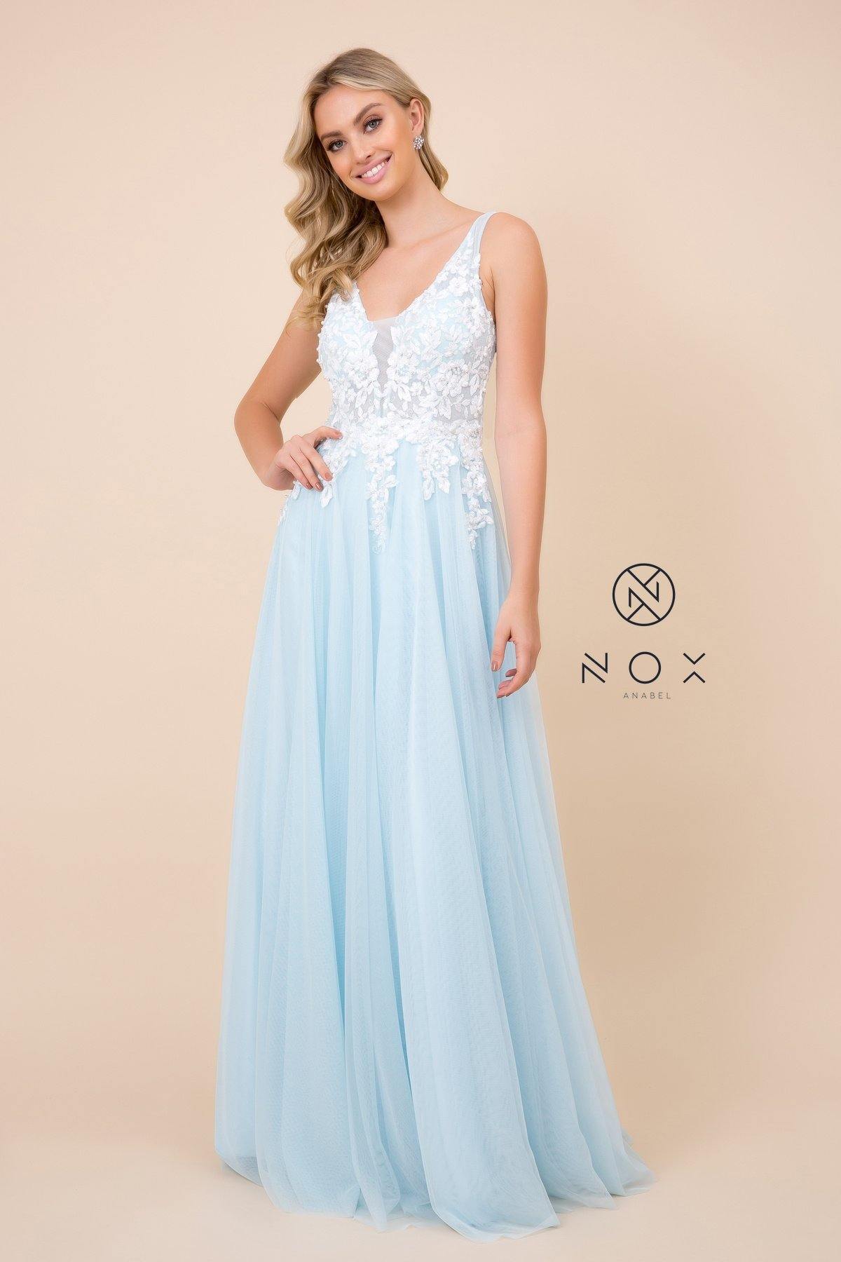 Long Prom Dress Formal Evening Gown - The Dress Outlet Nox Anabel