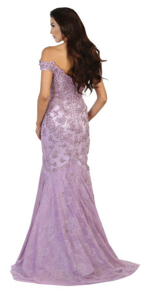 Long Prom Dress Formal Mermaid Ball Gown - The Dress Outlet May Queen