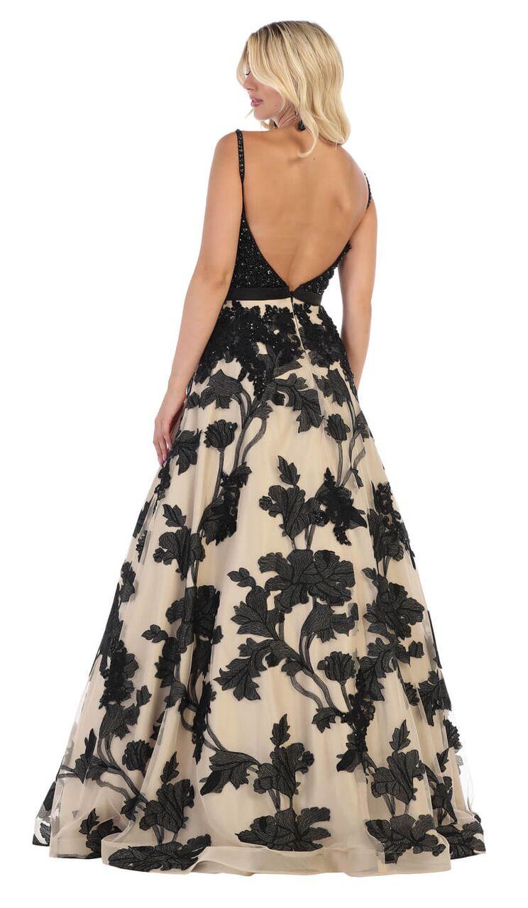 Long Prom Dress Formal Plus Size Gown - The Dress Outlet May Queen