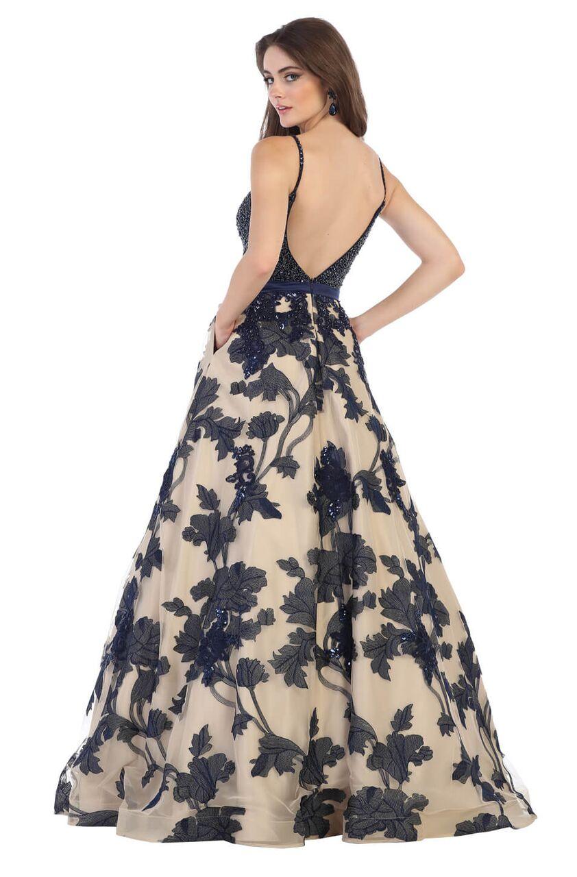 Long Prom Dress Formal Plus Size Gown - The Dress Outlet May Queen
