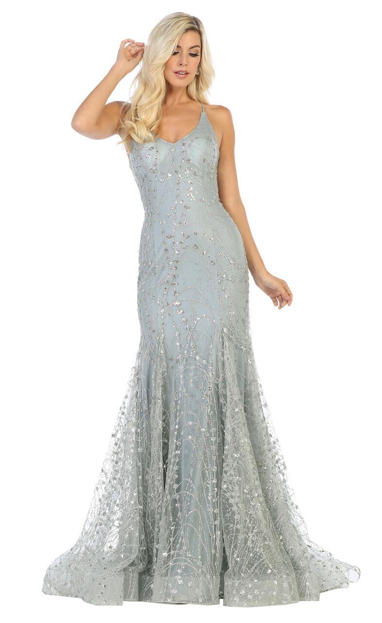 Long Prom Dress Homecoming Formal Gown - The Dress Outlet May Queen