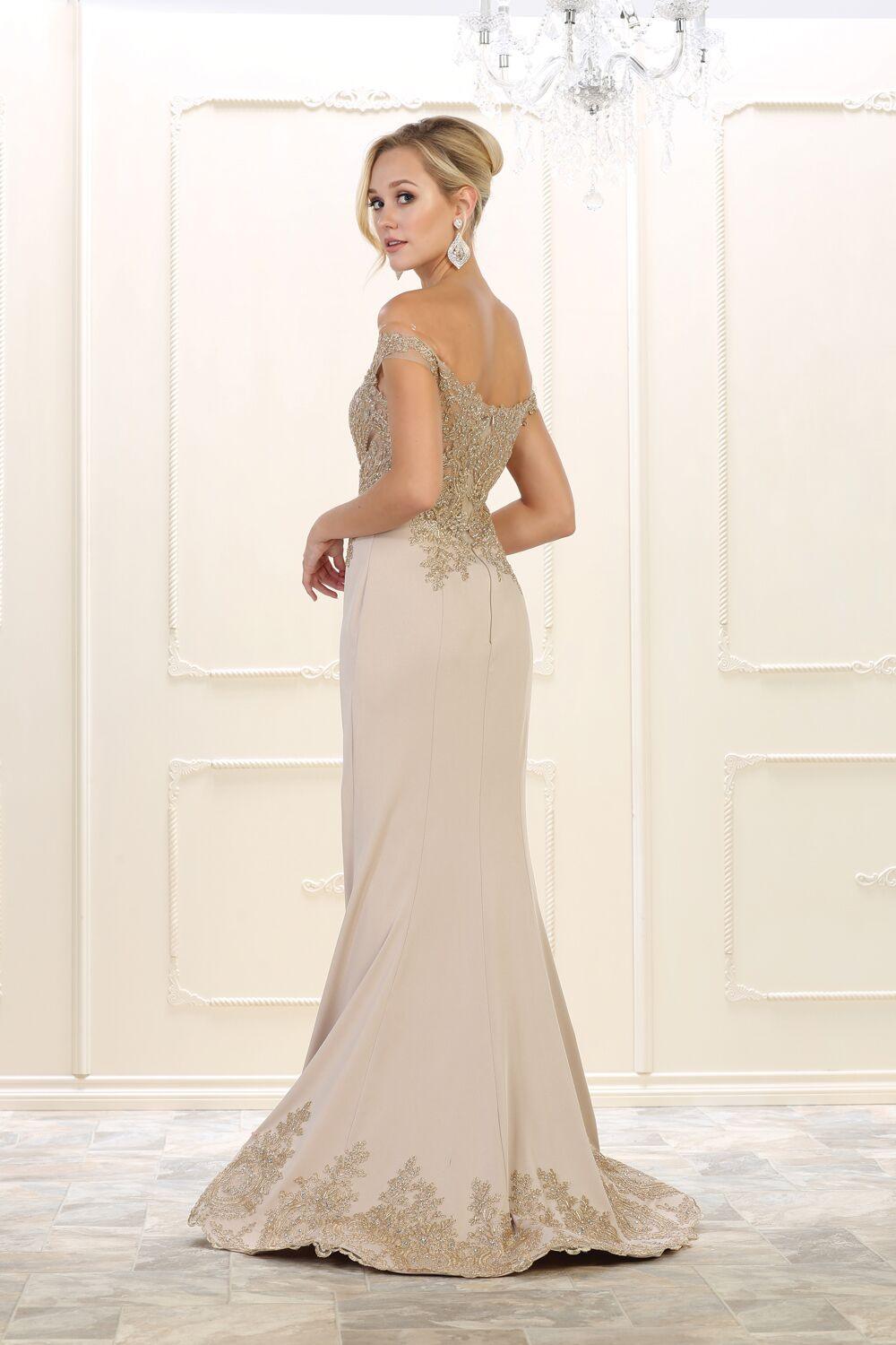 Long Prom Dress Plus Size Formal Evening Gown - The Dress Outlet May Queen