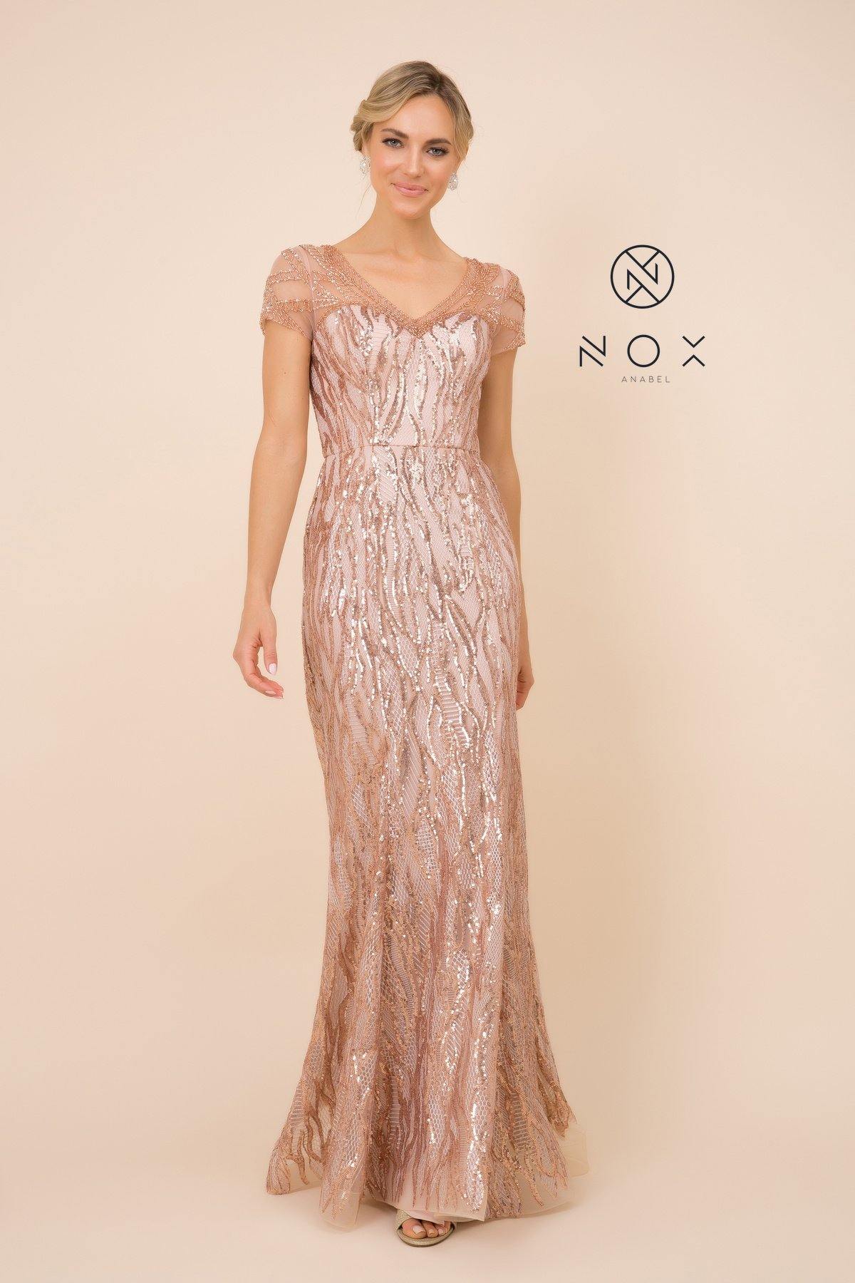 Sequin trumpet dress top