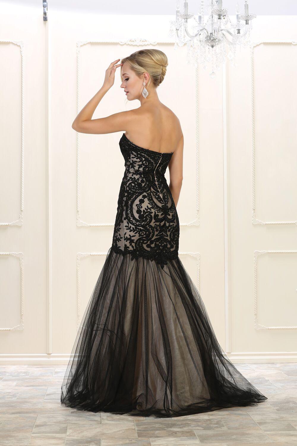 Long Prom Evening Formal Dress Plus Size Ball Gown - The Dress Outlet May Queen
