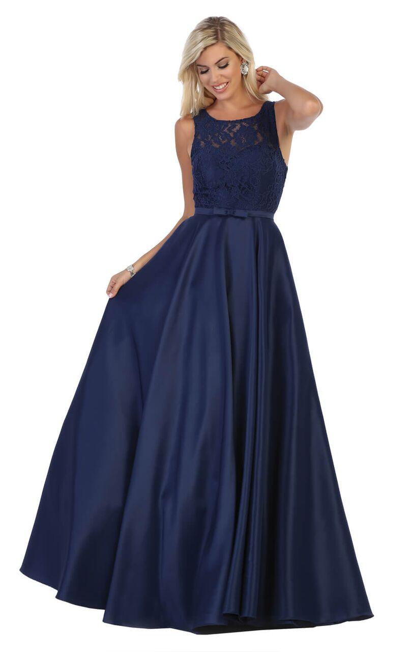 Long Prom Formal Dress Plus Size Ball Gown - The Dress Outlet May Queen