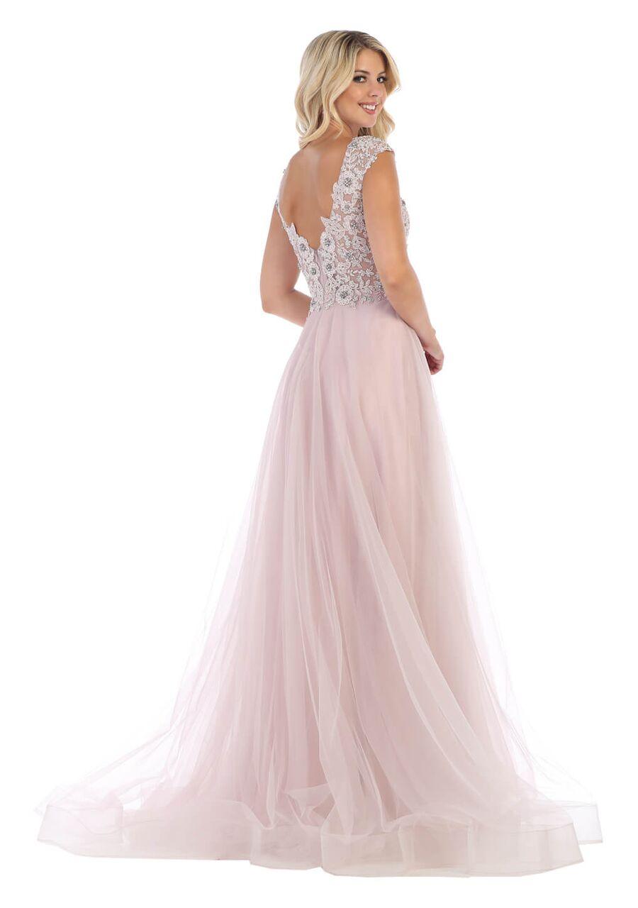 Long Prom Formal Dress Plus Size Gown - The Dress Outlet May Queen