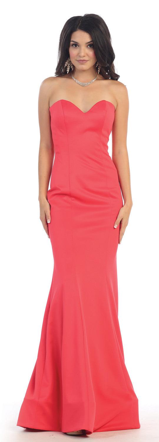 Long Prom Formal Dress Stretchy Plus Size - The Dress Outlet May Queen