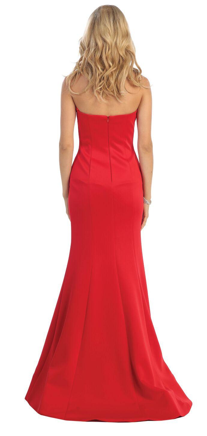 Long Prom Formal Dress Stretchy Plus Size - The Dress Outlet May Queen