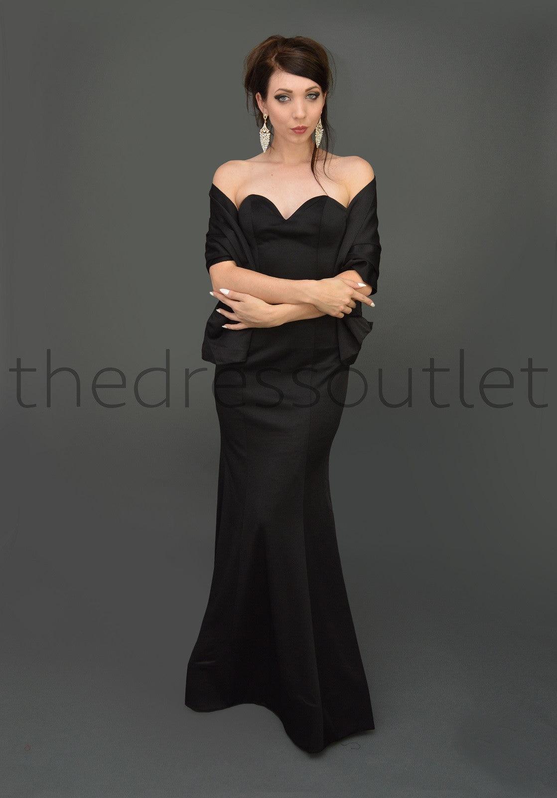 Long Prom Formal Dress Stretchy Plus Size - The Dress Outlet May Queen