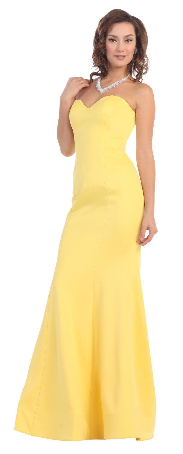 Long Prom Formal Dress Stretchy Plus Size - The Dress Outlet May Queen