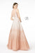 Long Prom Glitter Tulle A-Line Dress - The Dress Outlet Elizabeth K