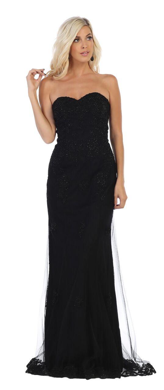 Long Prom Plus Size Dress Formal Gown - The Dress Outlet May Queen
