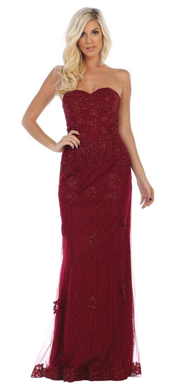 Long Prom Plus Size Dress Formal Gown - The Dress Outlet May Queen