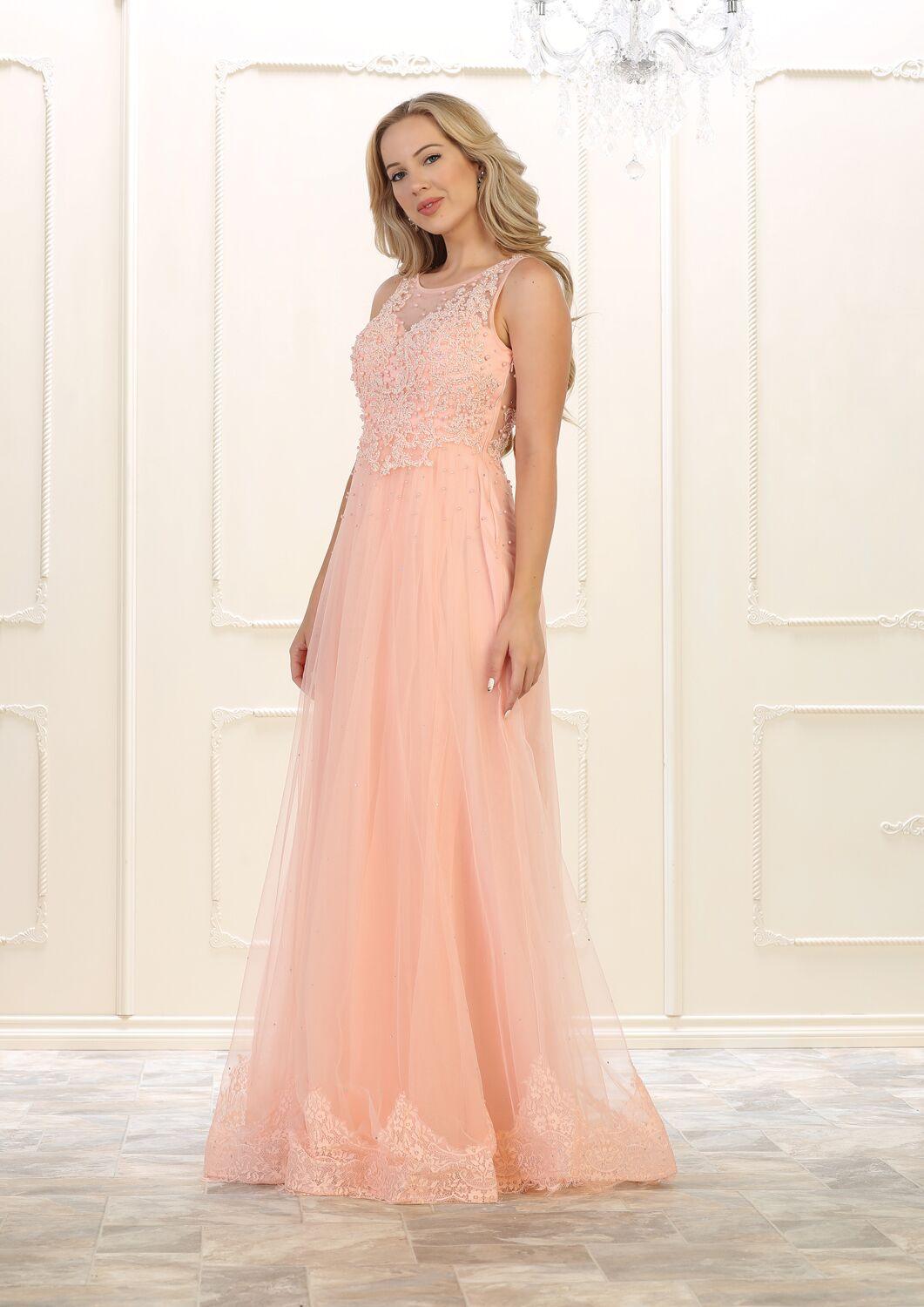 Long Prom Plus Size Formal Dress Evening Gown - The Dress Outlet May Queen