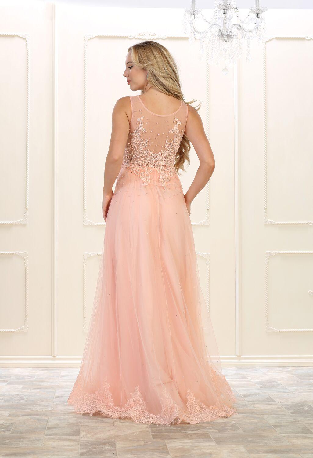 Long Prom Plus Size Formal Dress Evening Gown - The Dress Outlet May Queen