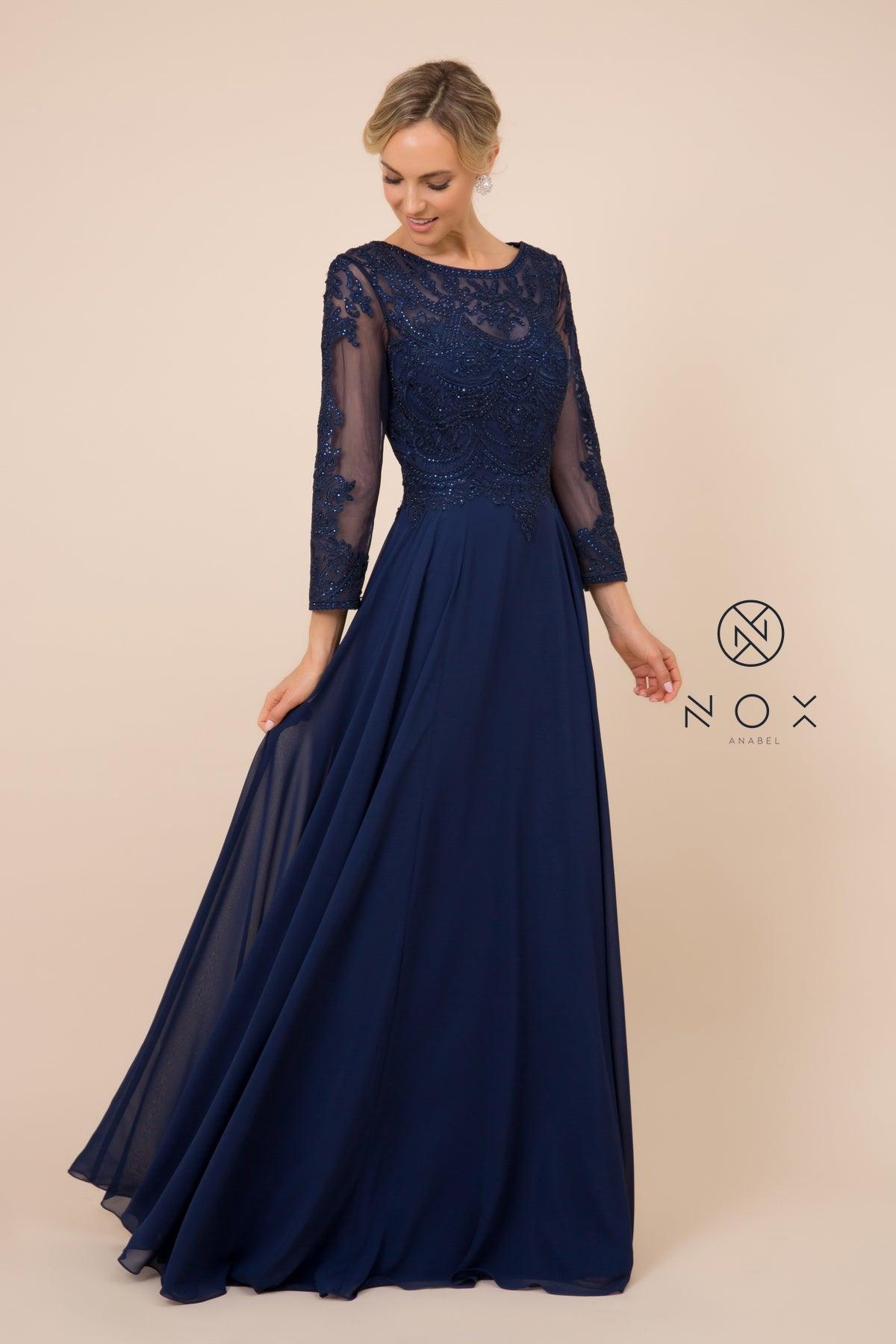 strapless open back dress Louise Simple Long Prom Dress with V-Neck Black / Small