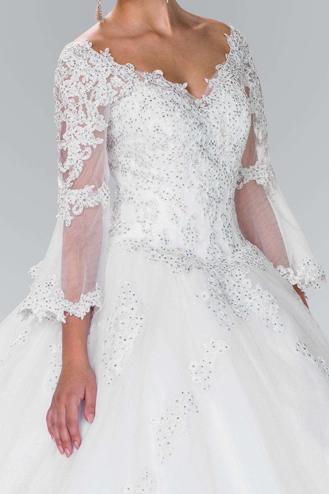 Long Sleeve Wedding Dress Bridal - The Dress Outlet Elizabeth K