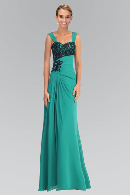 Long Sleeveless Chiffon Dress Formal Gown - The Dress Outlet Elizabeth K
