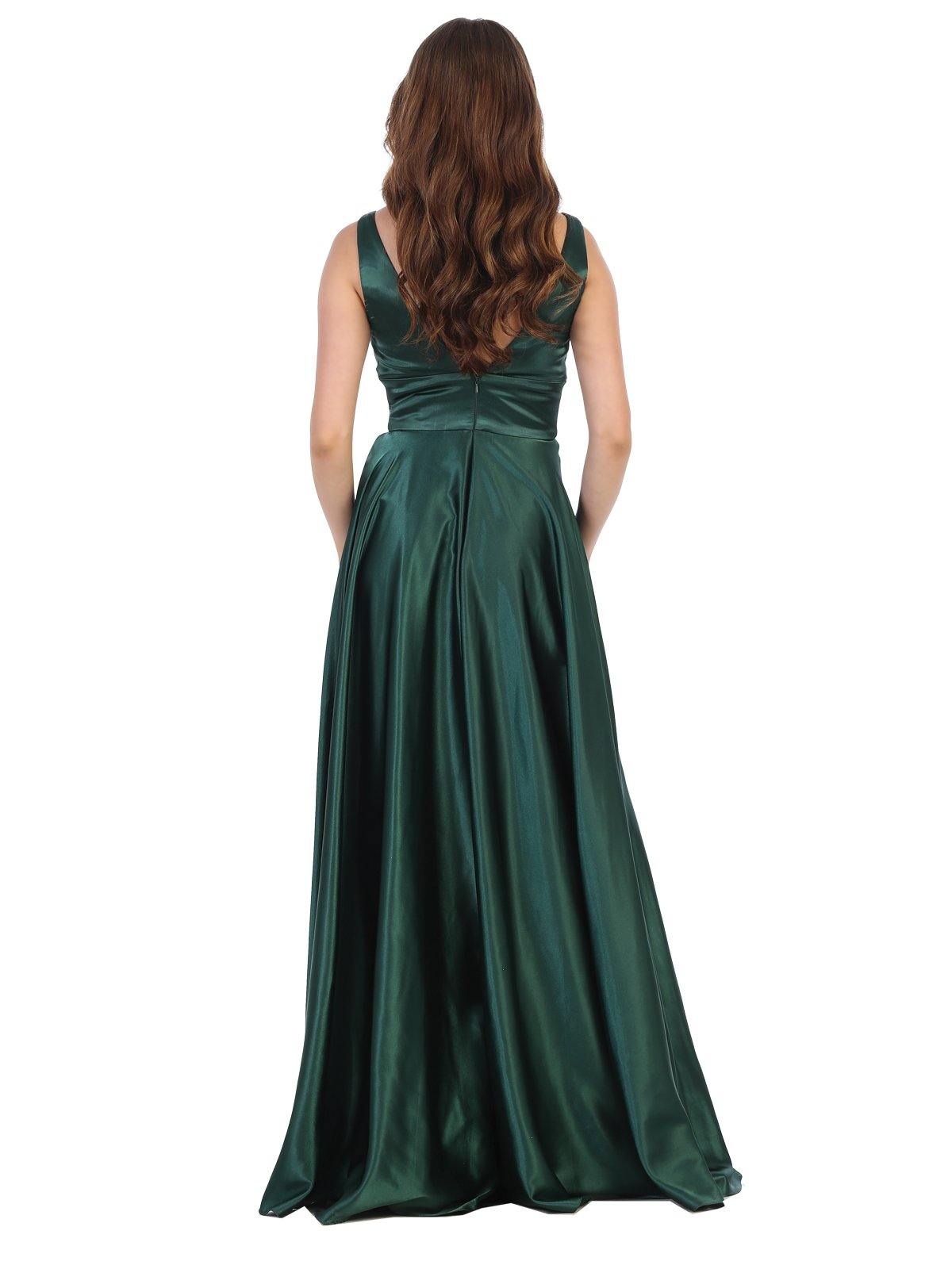 Long Sleeveless Formal Bridesmaids Prom Dress - The Dress Outlet May Queen