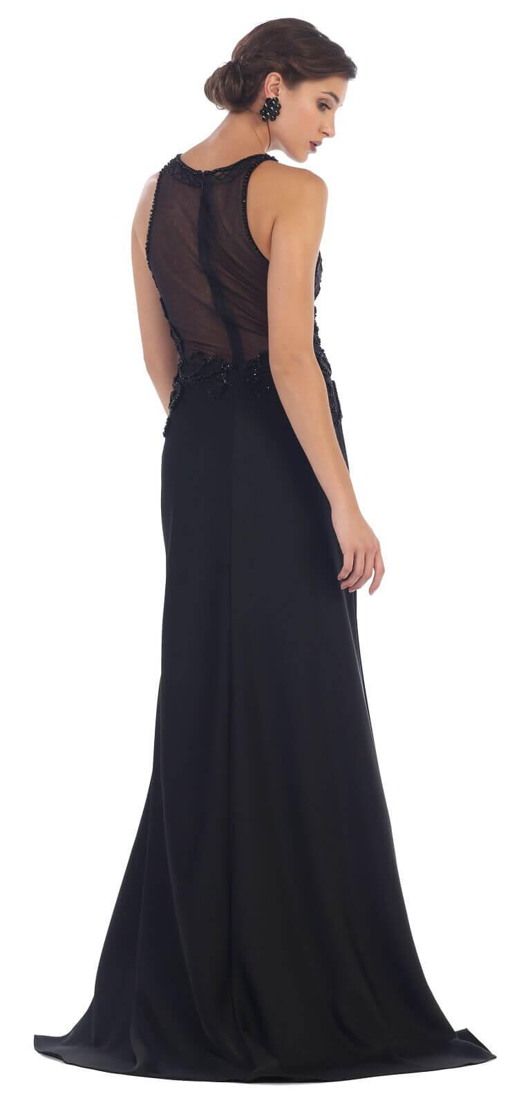 Long Sleeveless Formal Dress Evening Party Gown - The Dress Outlet May Queen