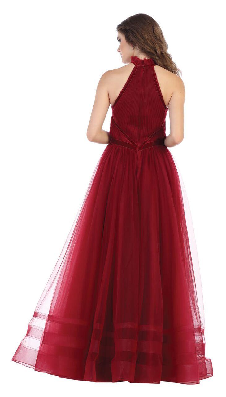 Long Tulle Prom Dress Formal Evening Gown - The Dress Outlet May Queen