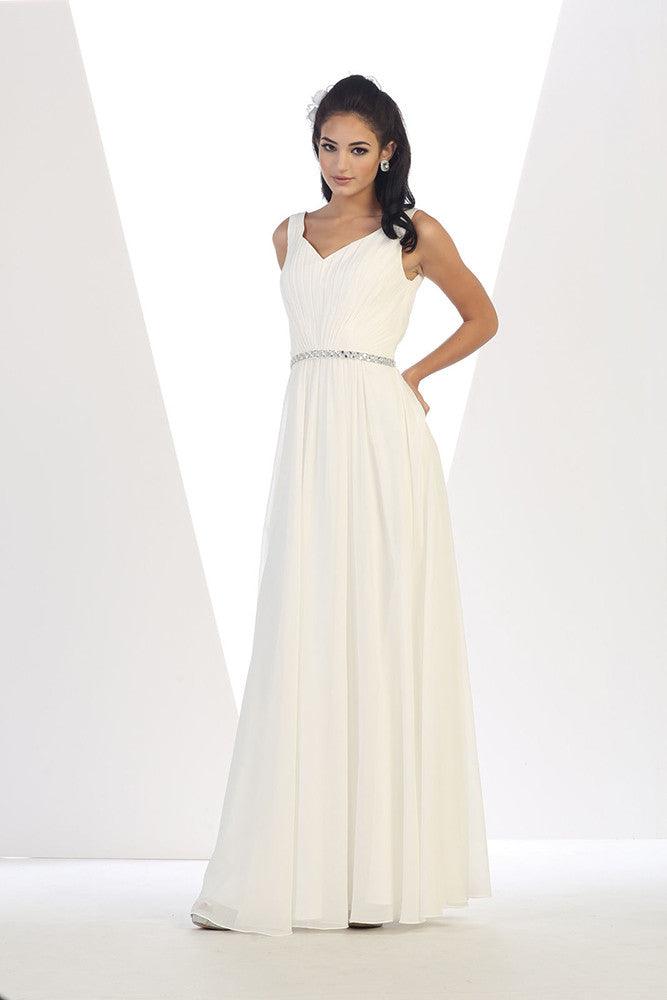 Long Wedding Gown Plus Size - The Dress Outlet May Queen