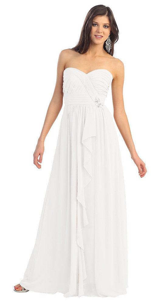 Long Wedding Plus Size Gown - The Dress Outlet May Queen