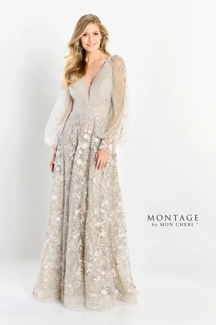 Formal Dresses A Line Gown Long Allover Lace Formal Dress Bisque