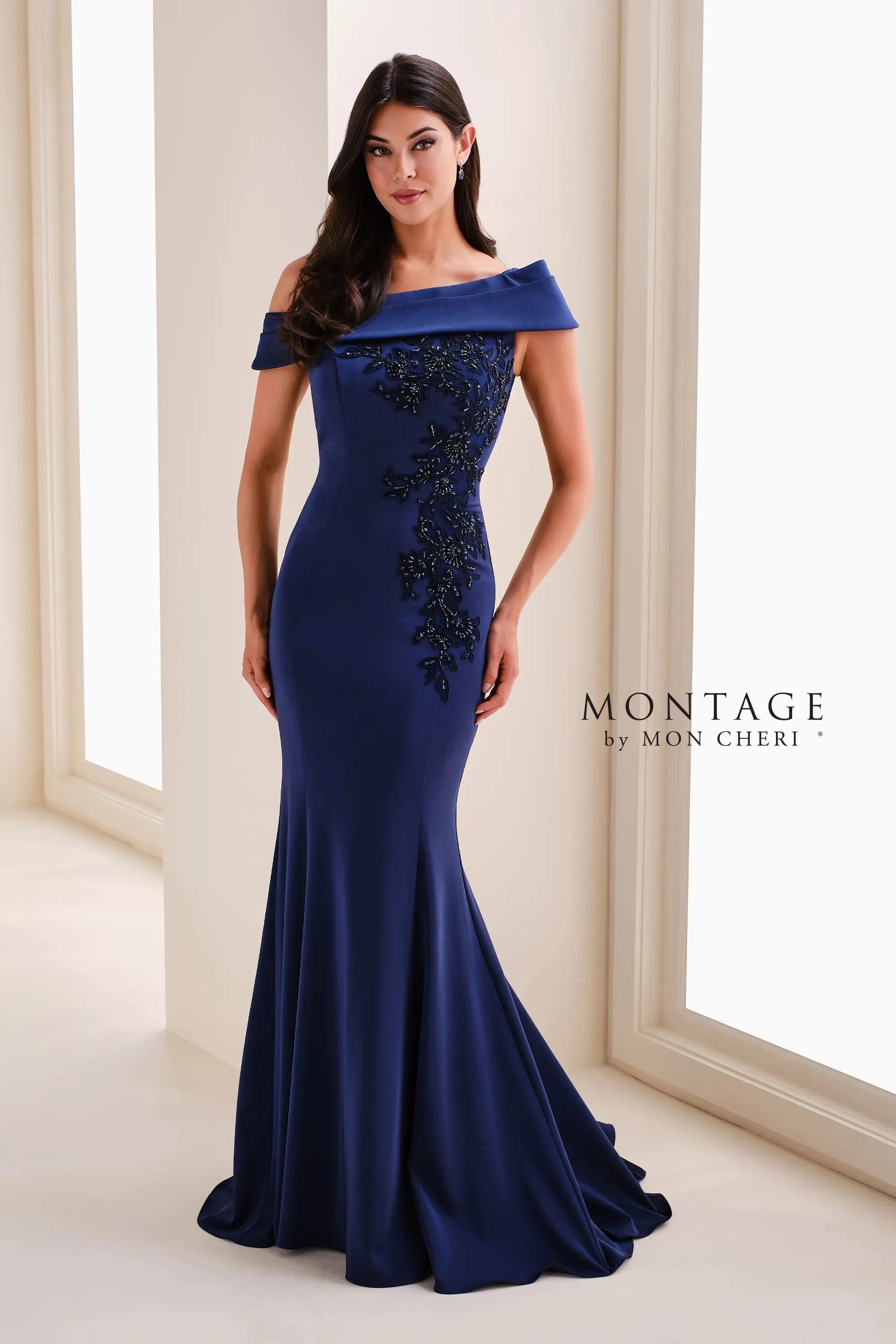 Formal Dresses Long Beaded Formal Mermaid Lace Dress Blue Willow