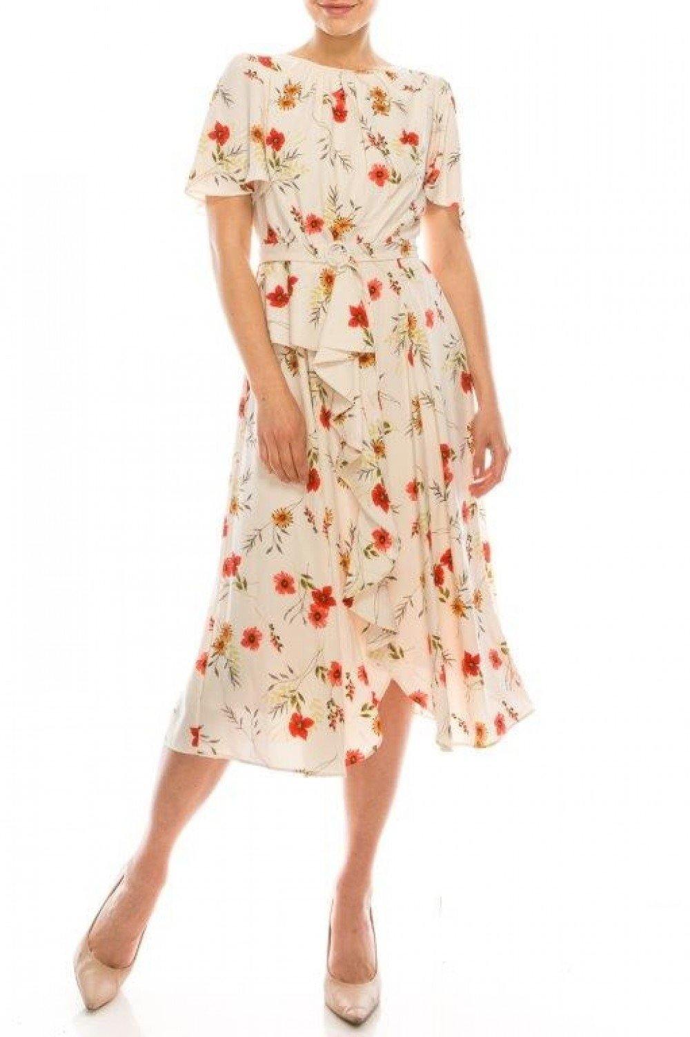 Maison Tara Floral Day Dress - The Dress Outlet