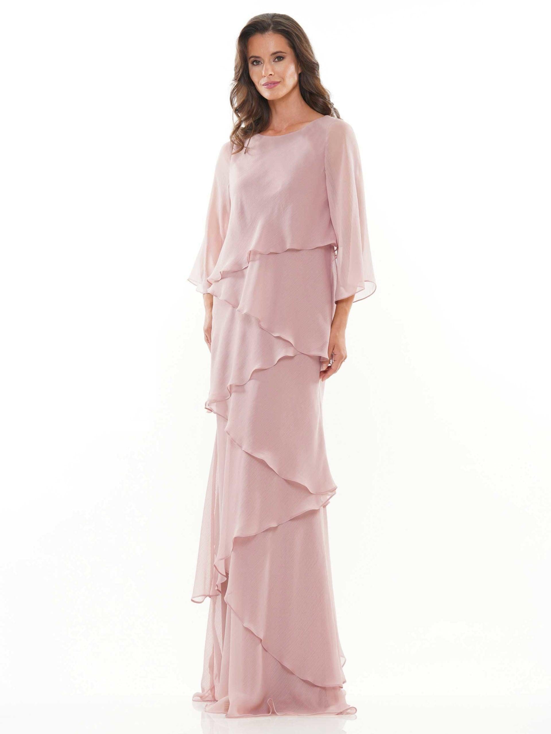 Marsoni Long Mother of the Bride Chiffon Dress 302 - The Dress Outlet