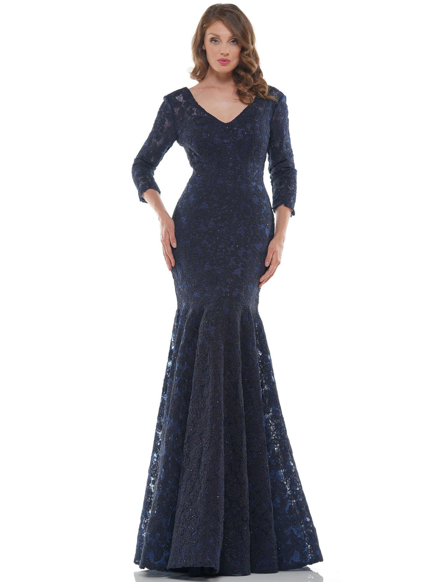 Marsoni Long Mother of the Bride Lace Dress 212SL - The Dress Outlet