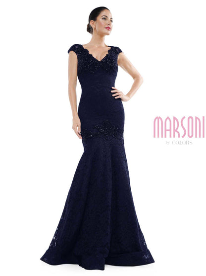Marsoni Prom Long Fitted Dress - The Dress Outlet