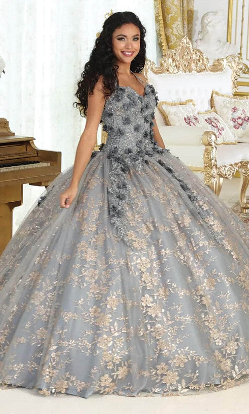 Sweetheart Floor-Length Tulle Quinceañera Ball Gown May Queen LK201