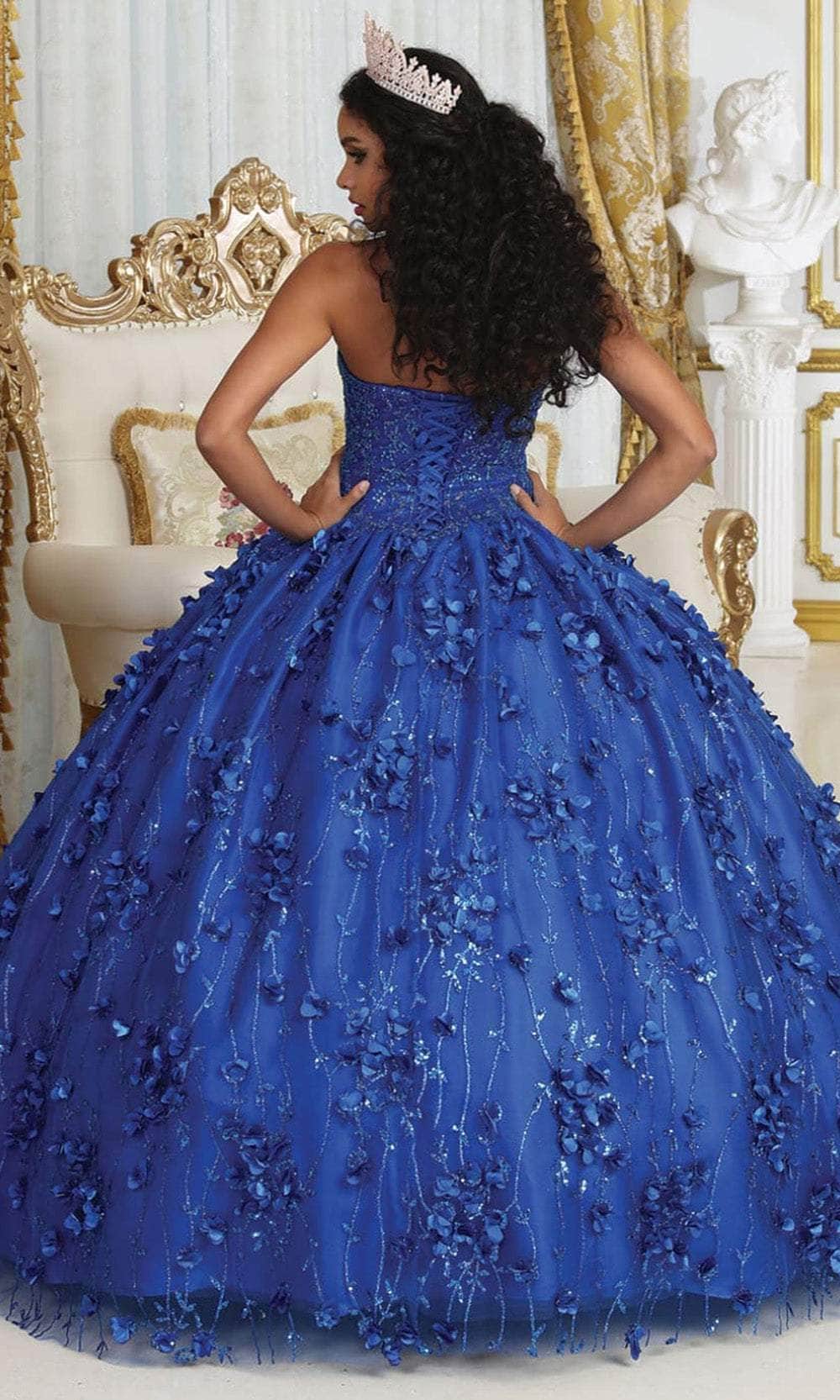 Sweetheart Floor-Length Tulle Quinceañera Ball Gown May Queen LK217