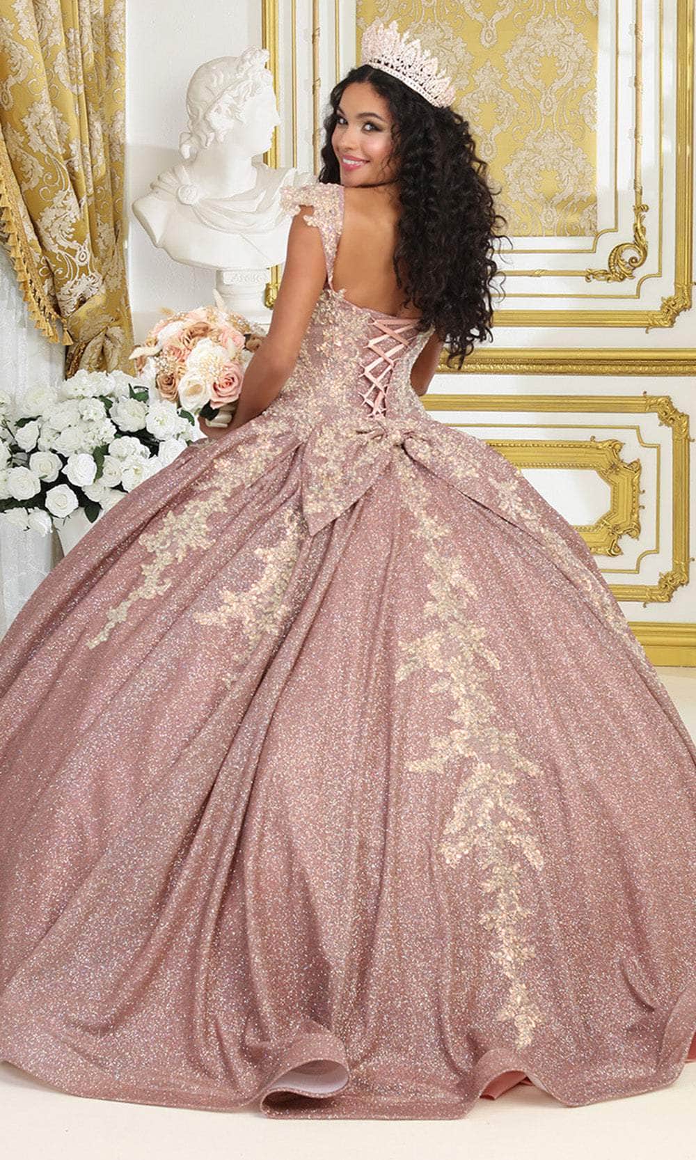 Scoop Floor-Length Tulle Quinceañera Ball Gown May Queen LK229