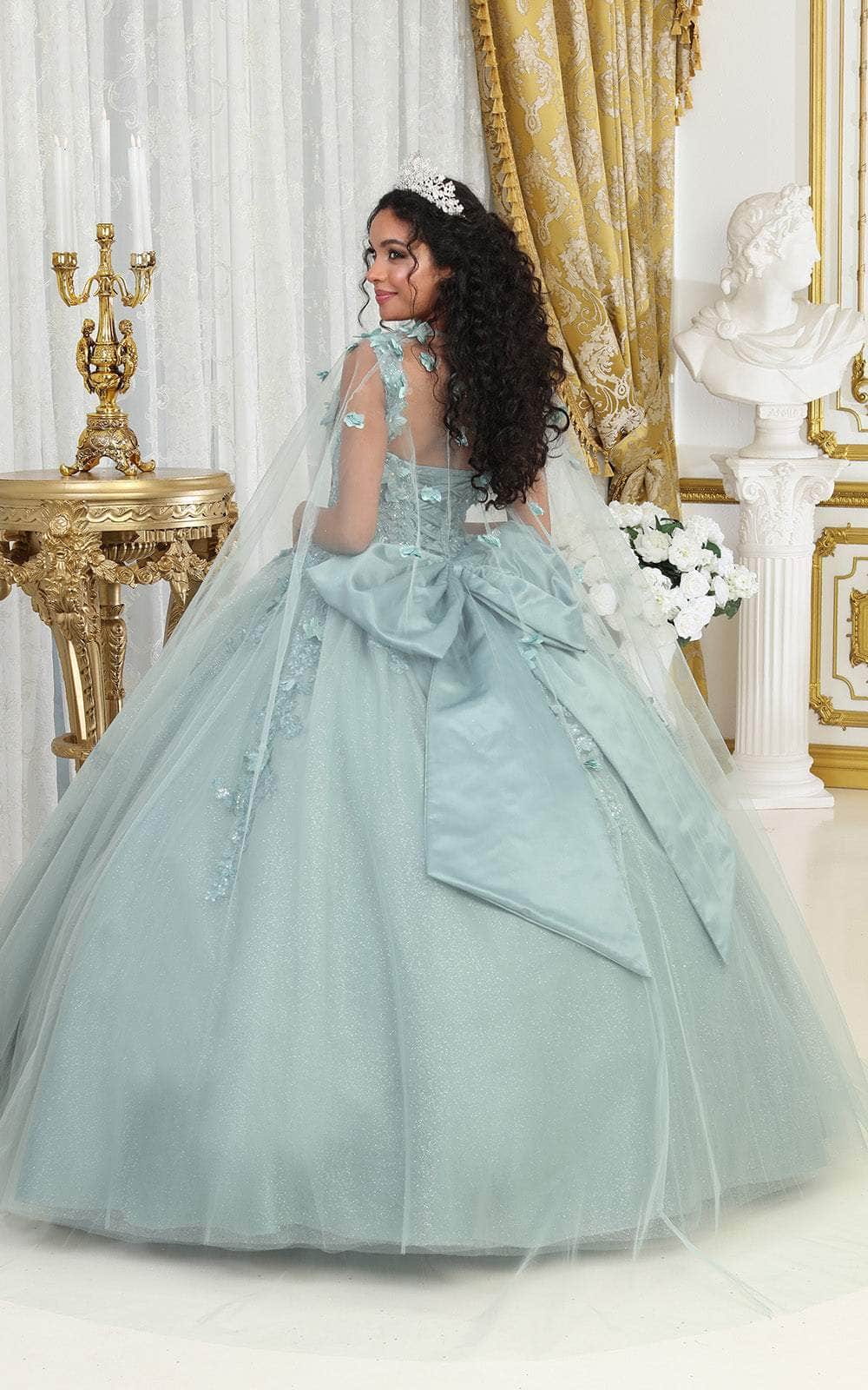 Sweetheart Floor-Length Tulle Quinceañera Ball Gown May Queen LK235