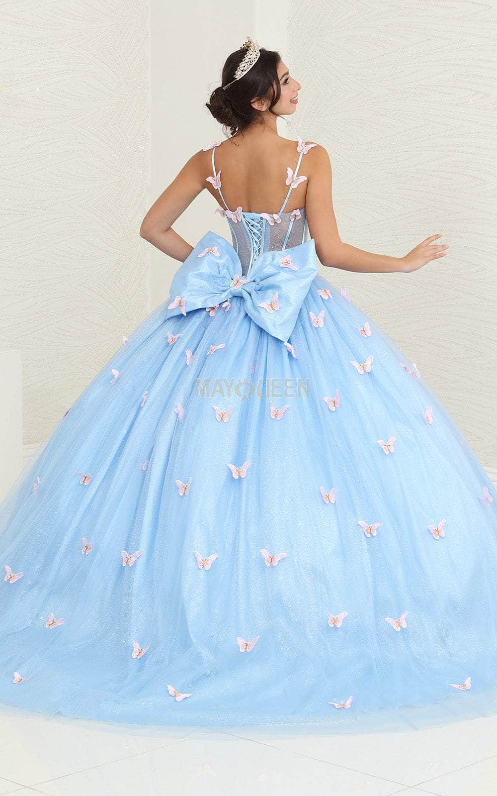 Sweetheart Floor-Length Tulle Quinceañera Ball Gown May Queen LK239