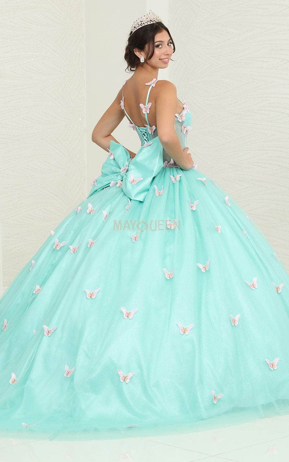 Sweetheart Floor-Length Tulle Quinceañera Ball Gown May Queen LK239