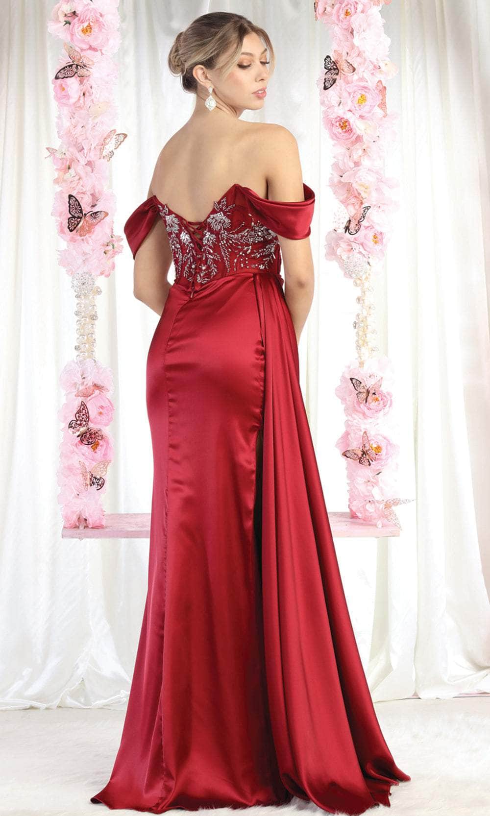 Sweetheart Floor-Length Satin Prom Mermaid May Queen 1977