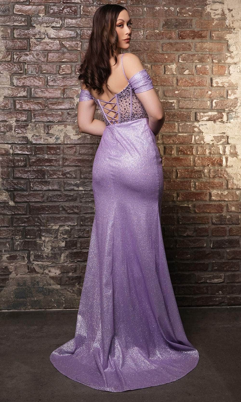 Off-the-Shoulder Floor-Length Jersey Prom Sheath/Column May Queen 2115