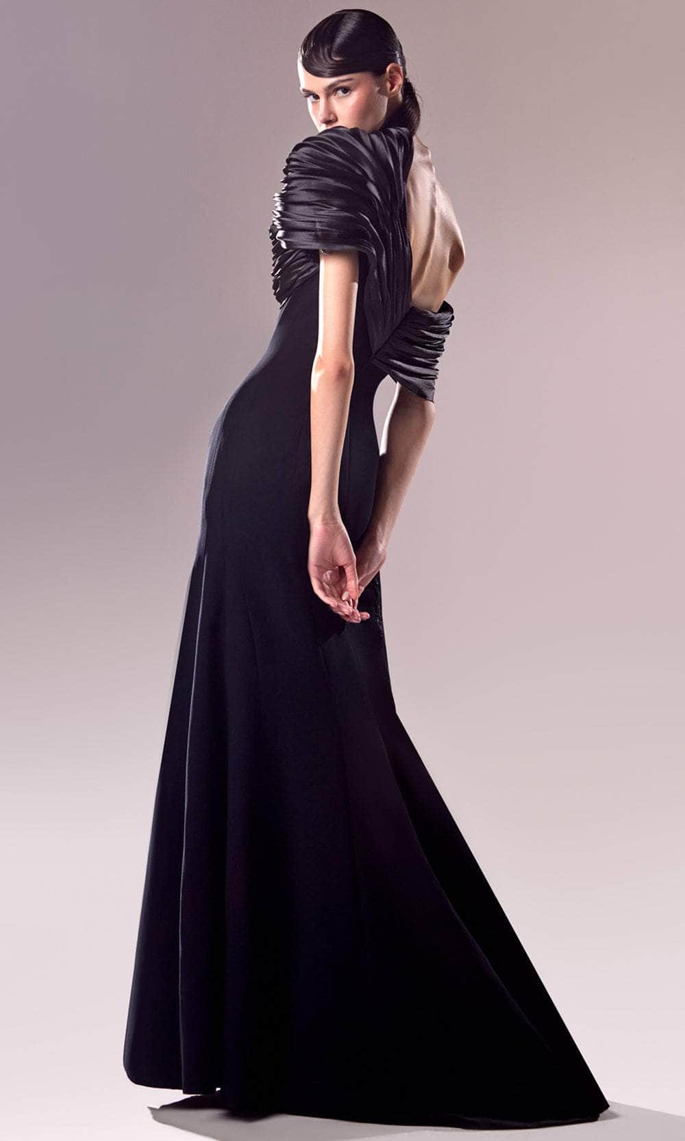 Off-the-Shoulder Floor-Length Lace Prom Sheath MNM Couture G1626