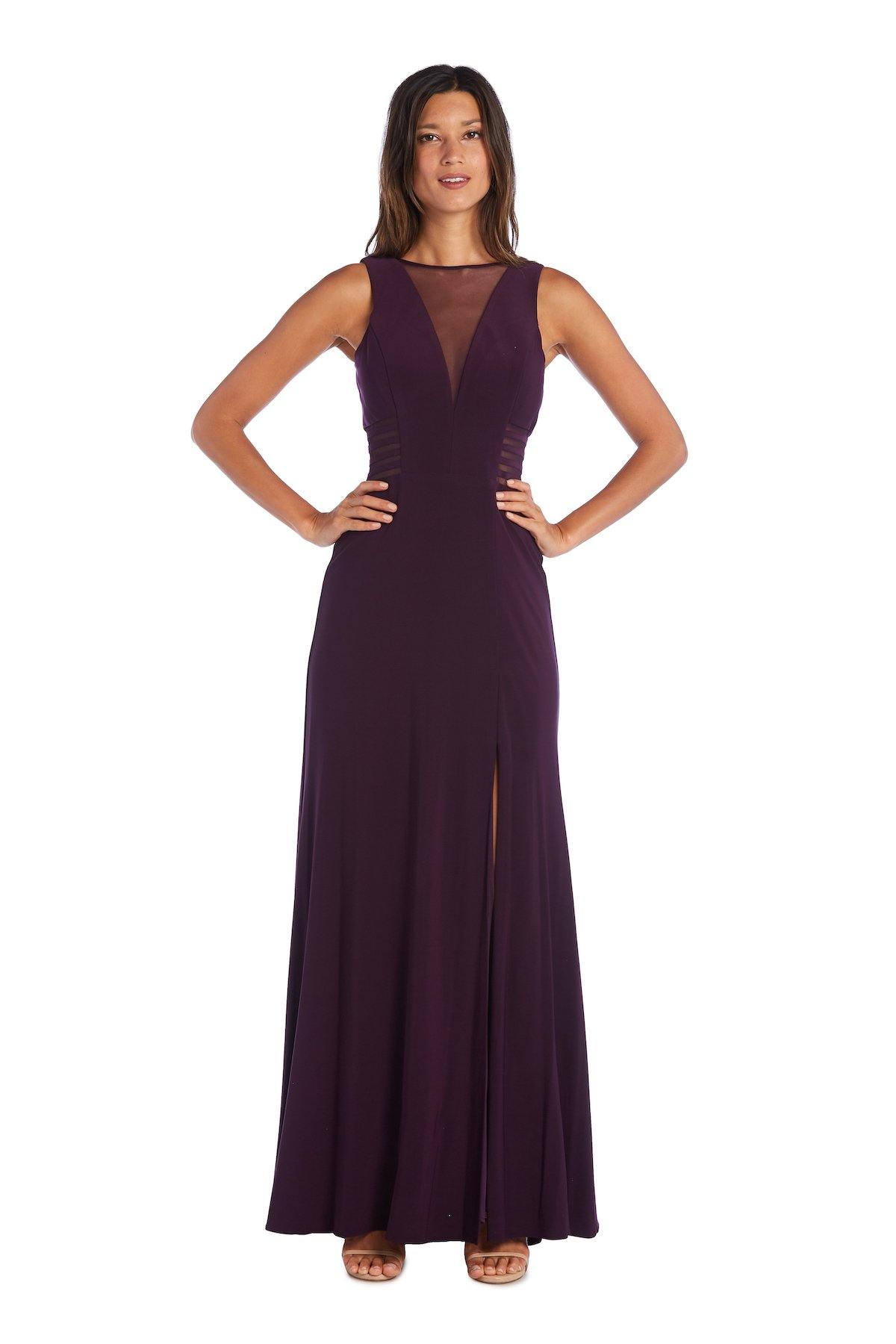 Morgan & Co Long Glitter Lace Formal Dress 12173 - The Dress Outlet