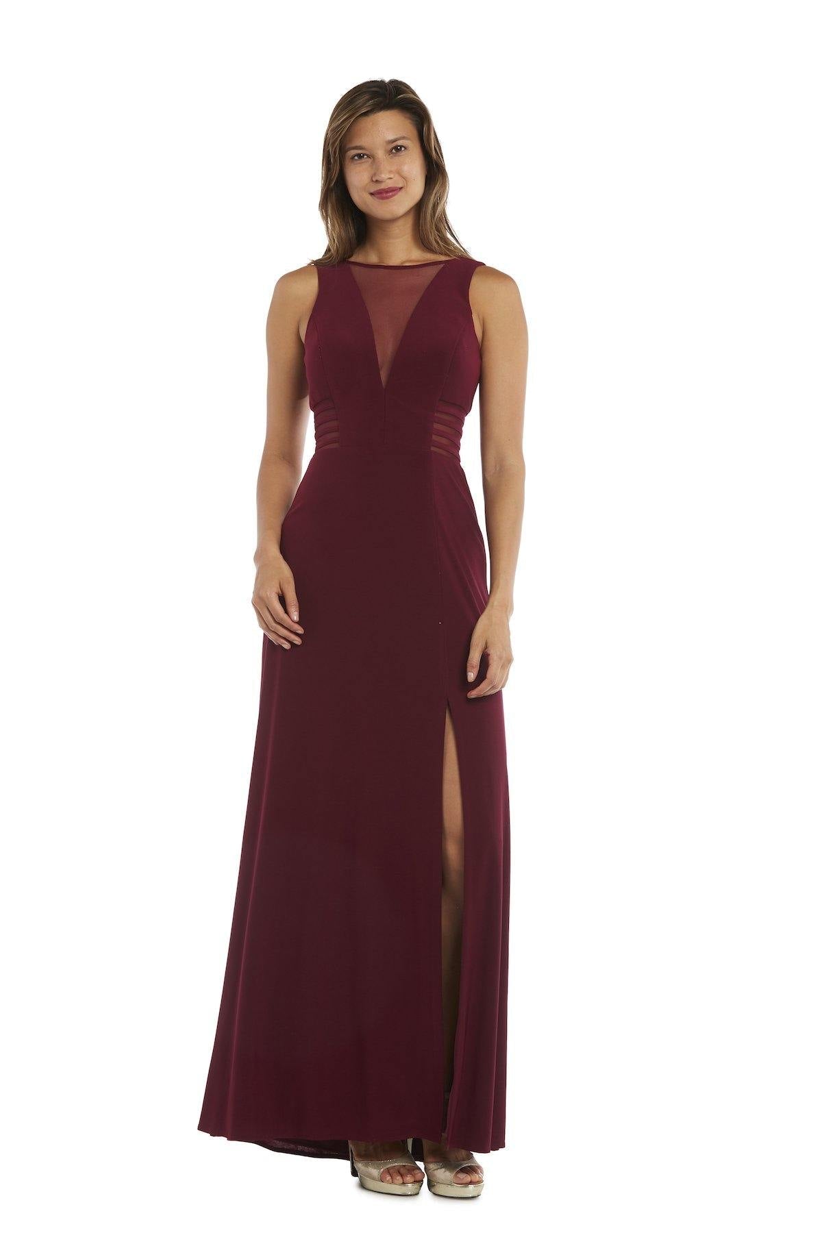 Morgan & Co Long Glitter Lace Formal Dress 12173 - The Dress Outlet