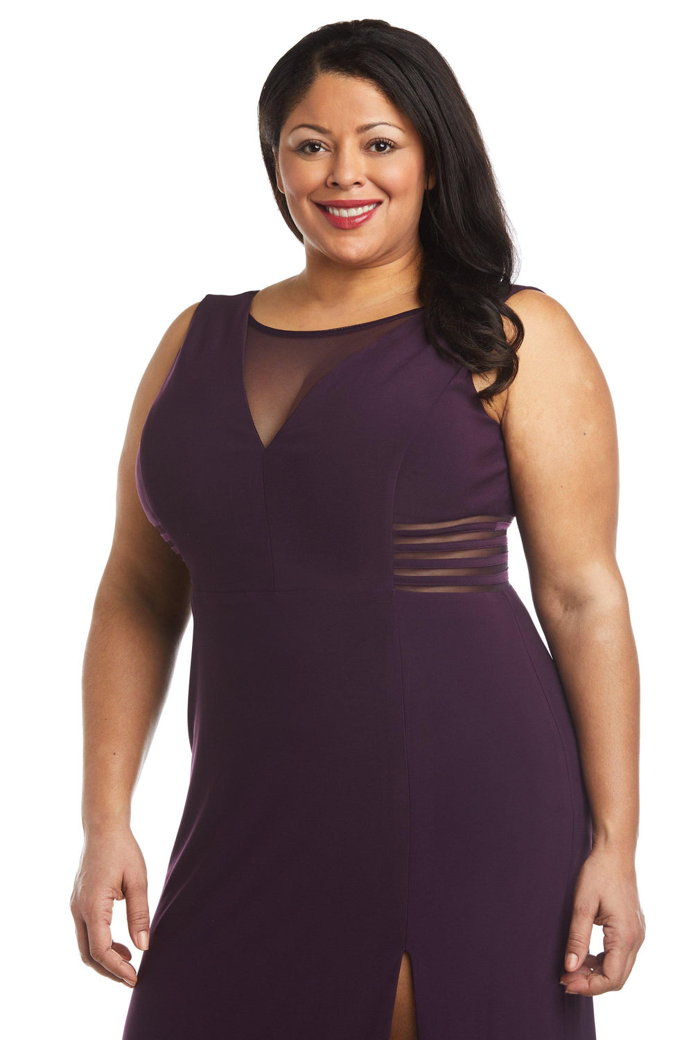 Morgan & Co Long Plus Size Formal Dress 12173WMM - The Dress Outlet
