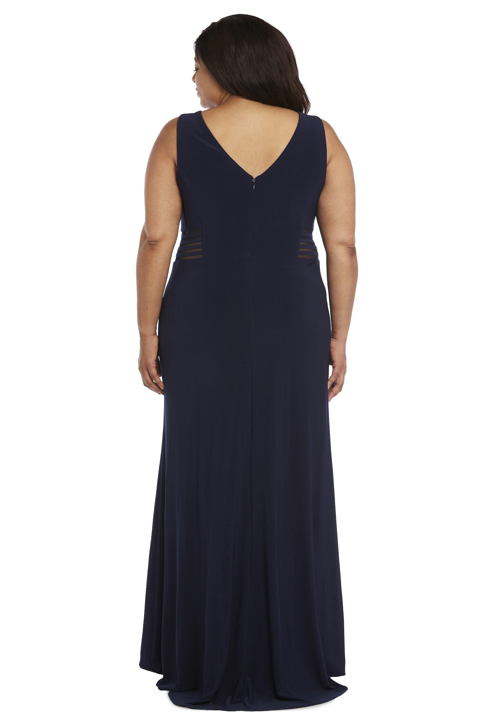 Morgan & Co Long Plus Size Formal Dress 12173WMM - The Dress Outlet